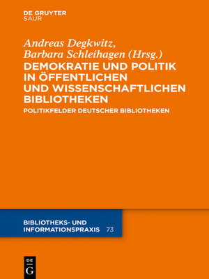 cover image of Demokratie und Politik in Öffentlichen und Wissenschaftlichen Bibliotheken
